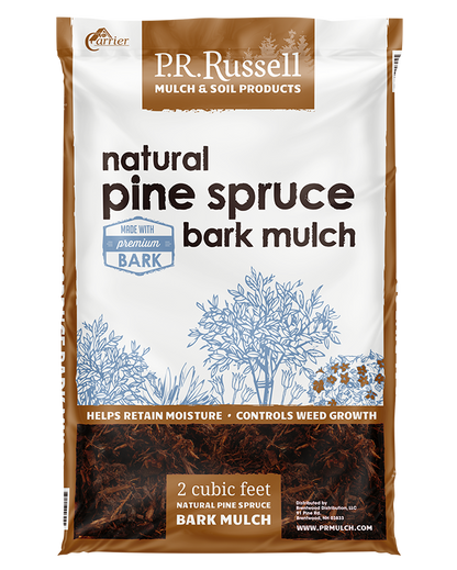 PR Russell Natural Pine Spruce Mulch